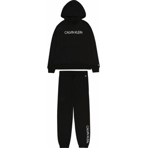 Calvin Klein Jeans Joggingová souprava černá / bílá
