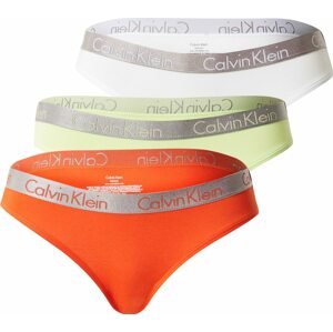 Calvin Klein Underwear Kalhotky limone / šedobéžová / tmavě oranžová / bílá