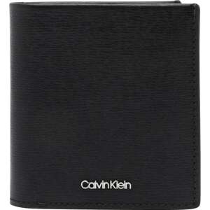 Calvin Klein Peněženka 'MEDIAN' černá / stříbrná