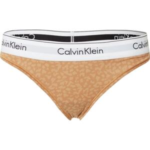 Calvin Klein Underwear Tanga kari / černá / bílá