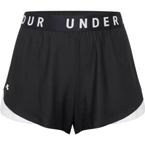 UNDER ARMOUR Sportovní kalhoty 'Play Up' černá / bílá