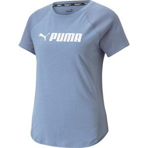 PUMA Funkční tričko kouřově modrá / bílá