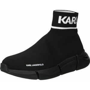 Karl Lagerfeld Slip on boty černá / bílá