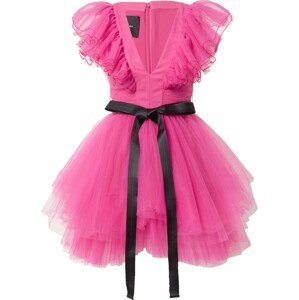 PINKO Koktejlové šaty 'FILIPPINE' pink / černá