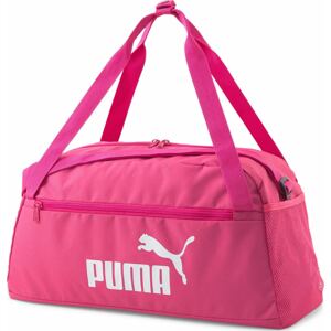PUMA Sportovní taška magenta / bílá