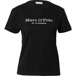 Marc O'Polo Tričko černá / bílá
