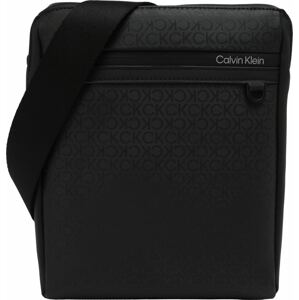 Calvin Klein Taška přes rameno černá / bílá