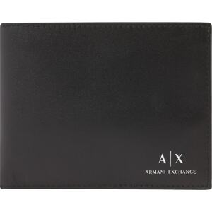 ARMANI EXCHANGE Peněženka černá / bílá