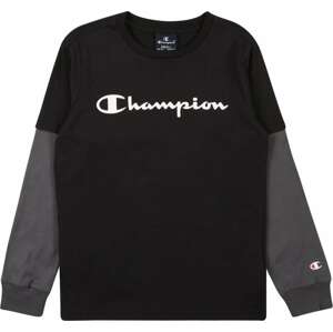 Champion Authentic Athletic Apparel Tričko šedá / černá / bílá