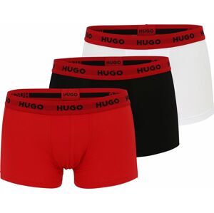 HUGO Boxerky červená / černá / bílá