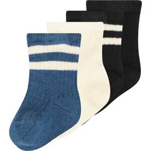 Lindex Ponožky marine modrá / černá / bílá
