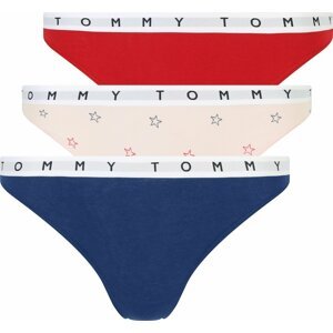 Tommy Hilfiger Underwear Tanga béžová / námořnická modř / červená / bílá
