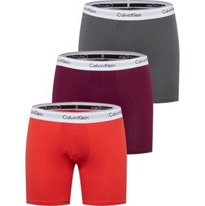 Calvin Klein Underwear Boxerky tmavě šedá / bobule / oranžová / bílá