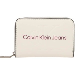 Calvin Klein Jeans Peněženka fialová / bílá