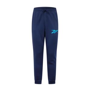Reebok Sport Sportovní kalhoty námořnická modř / azurová