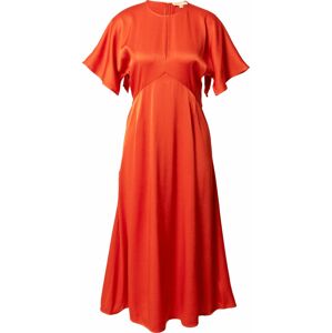 MICHAEL Michael Kors Koktejlové šaty 'FLUTTER' oranžově červená