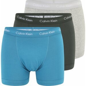 Calvin Klein Underwear Boxerky nebeská modř / šedý melír / černá / bílá