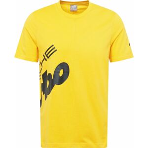 PUMA Funkční tričko žlutá / černá
