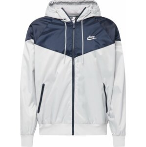 Nike Sportswear Přechodná bunda námořnická modř / světle šedá