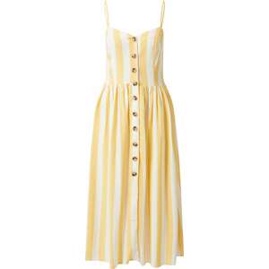 Letní šaty mavi světle žlutá / bílá