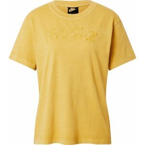 Tričko Nike Sportswear žlutý melír