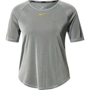 Funkční tričko Nike zlatě žlutá / šedá / světle šedá