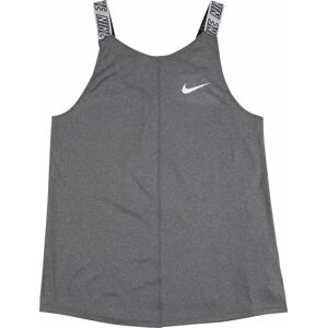 Sportovní top Nike šedý melír / černá / bílá