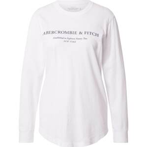 Tričko Abercrombie & Fitch černá / bílá