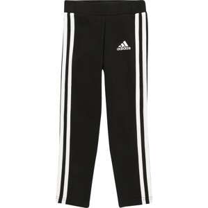 Sportovní kalhoty 'Essentials 3-Stripes' ADIDAS SPORTSWEAR černá / bílá