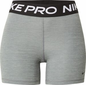 Sportovní kalhoty 'Pro 365' Nike šedá / černá / bílá