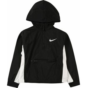 Sportovní bunda 'CROSSOVER' Nike černá / bílá