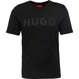 Tričko 'Dulivio' HUGO černá / bílá