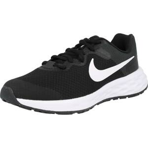 Sportovní boty 'Revolution 6' Nike černá / bílá