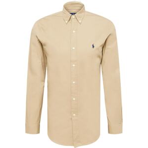 Košile Polo Ralph Lauren béžová / námořnická modř