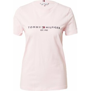 Tričko Tommy Hilfiger námořnická modř / pastelově růžová / červená / bílá