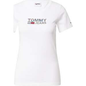 Tričko Tommy Jeans mix barev / bílá