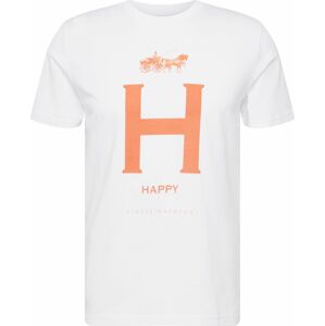 Tričko 'Happy Paris' einstein & newton oranžová / bílá