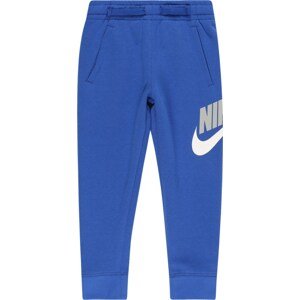 Kalhoty Nike Sportswear modrá / šedá / bílá