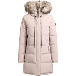 Zimní kabát 'Cloren' khujo růžová / černá