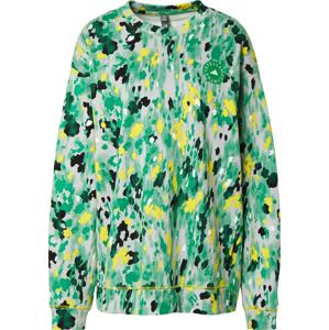 Sportovní mikina 'Floral Print' adidas by stella mccartney žlutá / zelená / černá / offwhite