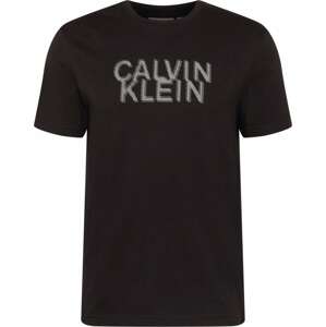Tričko Calvin Klein černá / offwhite