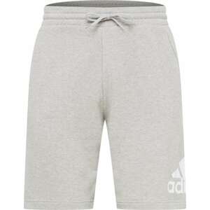 Sportovní kalhoty 'BOSS' adidas performance šedý melír / bílá