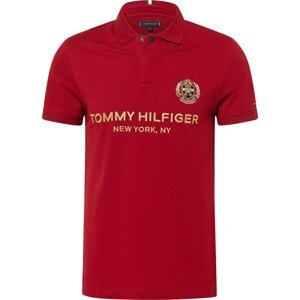 Tričko Tommy Hilfiger zlatá / červená