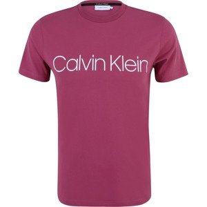 Tričko Calvin Klein cyclam / bílá