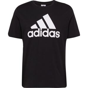 Funkční tričko 'Essentials Big Logo' ADIDAS SPORTSWEAR černá / bílá