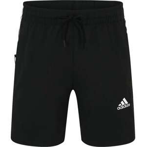Sportovní kalhoty 'Essentials Chelsea' ADIDAS SPORTSWEAR černá / bílá
