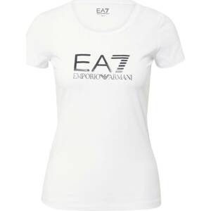 Tričko EA7 Emporio Armani černá / bílá