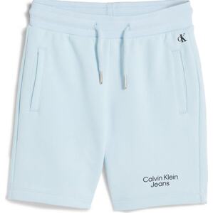 Kalhoty Calvin Klein Jeans světlemodrá / černá