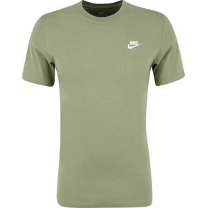 Tričko Nike zelená / bílá