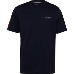 Tričko Tommy Hilfiger noční modrá / ohnivá červená / bílá